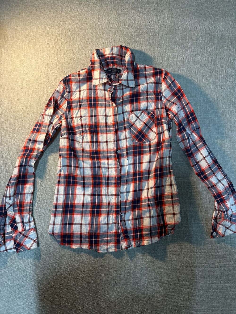 Tommy Hilfiger Women's Plaid Button Down Shirt